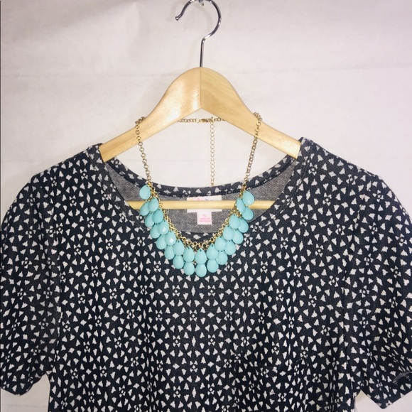 TEAL TEARDROP NECKLACE - Picture 4 of 6